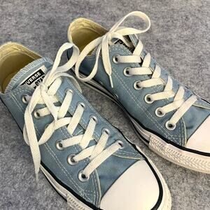 Converse Chuck Taylor All Star Canvas Low Top Sneaker, Pale Blue Unisex M 6 W 8